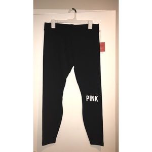 PINK black leggings & Pink Longsleeve